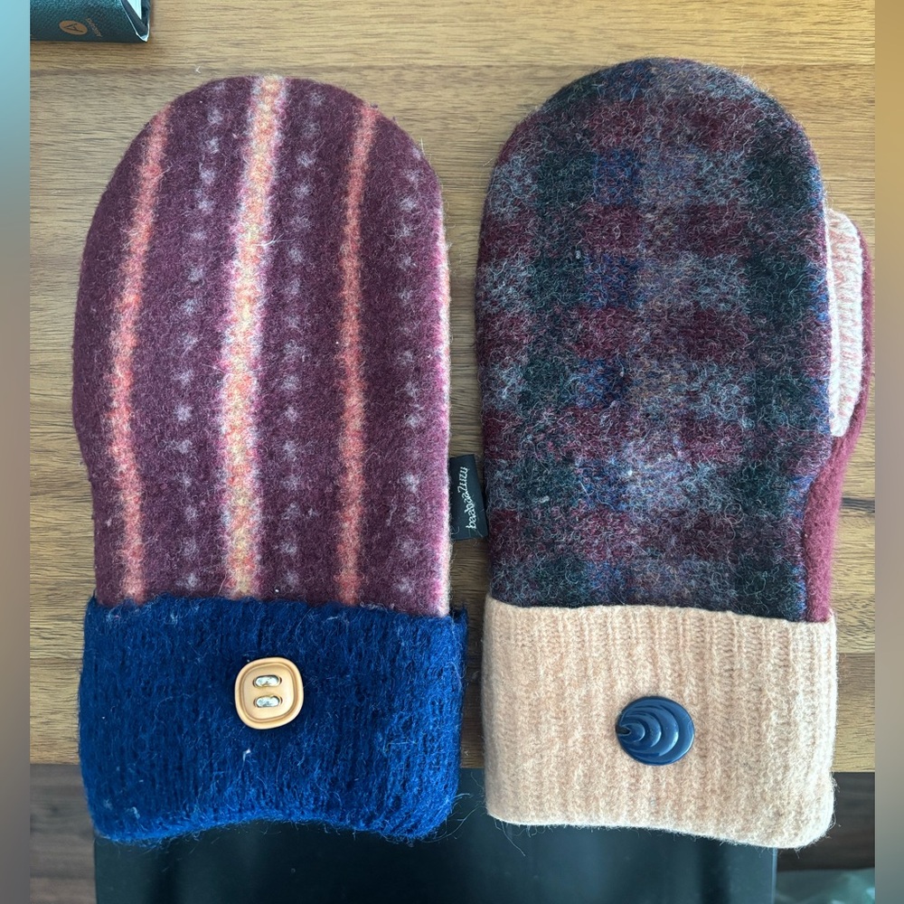 Multicolor Wool Mittens